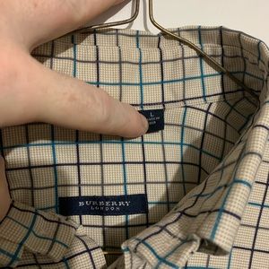 Burberry London Mens Large Casual Dress Shirt